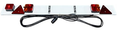AWD Lichtleiste Kunststoff für Anhänger - Länge 137 cm - 8 Meter HauptKabel -