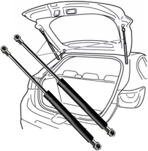 JQHXFDC-2 pieces car trunk air strut support gas spring shock absorber hydraulic rod accessories for Range Rover Sport L320 2005-2012(OEM:BHE790043)-64cm