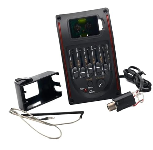 Tonabnehmer-Set für Akustikgitarre 5-Band Akustikgitarren-EQ Preamp Equalizer Pickup Für Alle Gitarristen Die Ihren Sound Verbessern Möchten