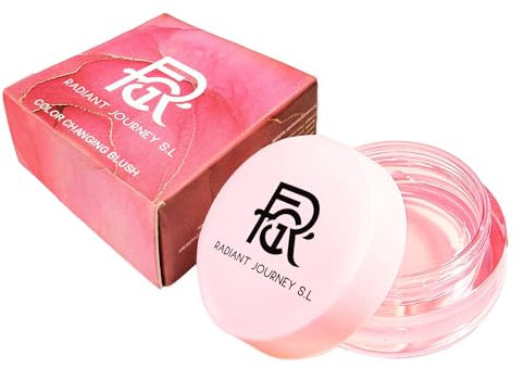 FGR Colorete en Crema Multifunción | Color Adaptable para Look Natural, Glow Intuitivo | Aplicación con Dedos en Labios y Mejillas, Compacto | Maquillaje de Mujer Vegano Minimalista, Fácil Uso Diario