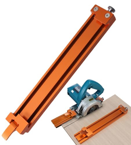 Ylnailky Guide de base de machine à découper | Rail de guidage pour scie circulaire, pince antidérapante pour le travail du bois en lignes droites, menuisiers, loisirs créatifs, fabrication de meubles