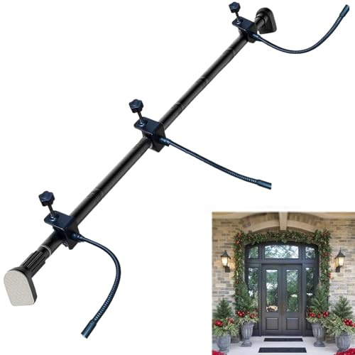 Garland Hanger for Front Door | Adjustable Fits 32- 80 Doors | Heavy-Duty Christmas Halloween Decoration Holder for Wreaths, Lights & More | No Screws, Drilling, Glue-Damage-Free 2025 New