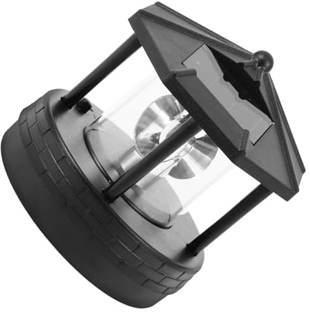 MOTHNUR Lampada Faro Solare Rotante LED da Giardino Illuminazione Esterno con Sensore Automatico Decorazione Elegante Risparmio Energetico per Giardino e Patio