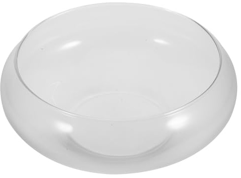 BESPORTBLE Pot de Culture Hydroponique en Verre Transparent Grand Format, Aquarium Rond pour Poissons Rouges et Plantes Aquatiques, Bocal à Poissons Décoratif pour Bureau et Maison, Vase