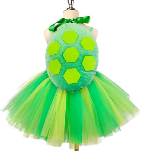 Turtle Kostym för barn - Animal Tutu Kjol Set, Green Shell Pannband Accessoarer, Födelsedagsfest Scen Performance Outfit, Holiday Dress Up | för Creative Rolleplay Gifting 2026