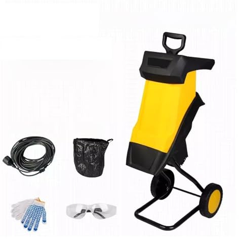 Trituratore Di Rami Elettrico Cippatore E Legno Compatto For Frantoio For Giardino Domestico Potente, Silenzioso(MDS-ZJ02K,Bare Machine)