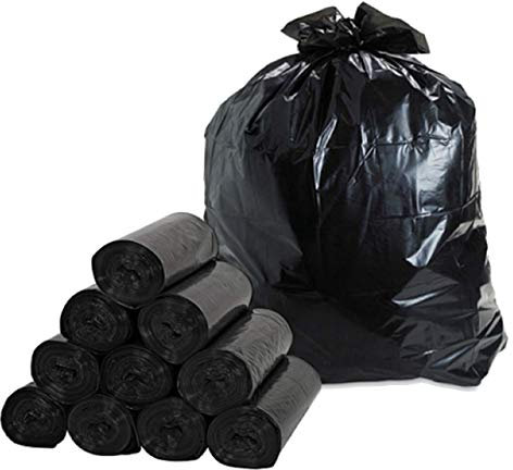 Toneco ® STARKE Müllsäcke 240L - 100% Recycelt - Schwarz - 100 cm x 125 cm - 20 Beutel - Camping, Haushalt, Industrie - (20 bis 300 Säcke) (20)
