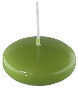 Kopschitz Schwimmkerzen Limonegrün 55 x Ø 80 mm, 8 Stück, XXL Schwimmkerzen
