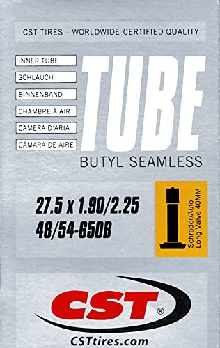 CST Fahrrad Schlauch 27,5 AV 40 mm Autoventil 48/54-650B Butyl Schrader