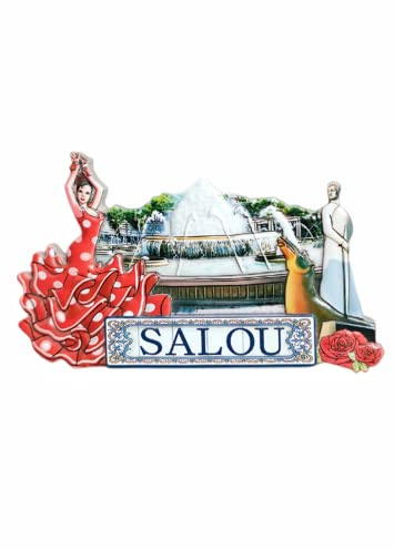 Salou Spanien Kühlschrankmagnet Reise Souvenir Kühlschrank Dekoration 3D Magnetaufkleber Handbemalt Bastelkollektion