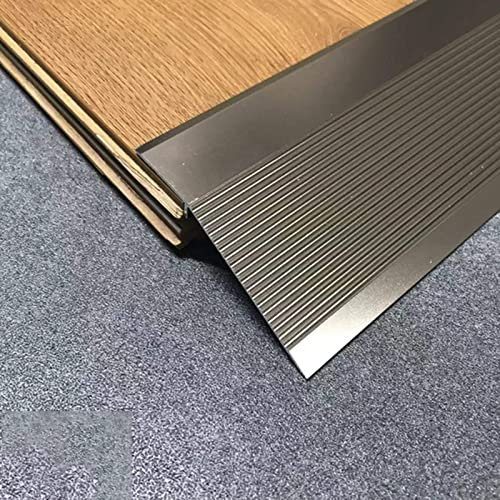 Bodenübergangsstreifen, Bodenübergangsstreifen von Holz zu Fliesen, 10,2 cm breit, goldgraue Schwellenrampen, Selbstklebende Reduzierstücke für Türen, Rollstuhl
