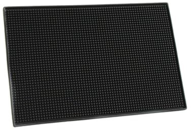 LIFKOME Slip Pad Silicone Bar Non-Slip Mat Counter Deep Grooves Drain Tray Drying Mat for Kitchen Sink Dish Draining Pad