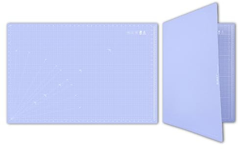 iMAT Flip Schneidematte Note A1 (Zoll-Version), 24 x 36 Zoll (60 x 90 cm), faltbar, ideal zum Basteln, Papierschneiden, große Leder- und Stoffprojekte, Skizzieren, Zeichnen (Hellblau)