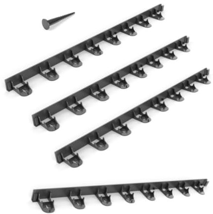 Kit Bordure de Jardin Flexible 4M x Ht. 4,5cm UNIBORD avec 16 Piquets Clous de Fixation - D-Work