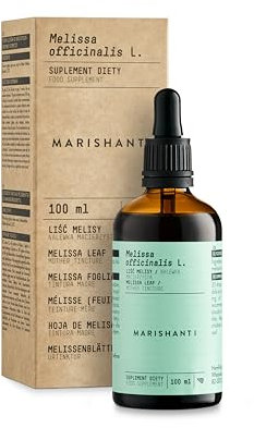 Melissa (Melissa Officinalis L.) Tintura madre sin alcohol - extracto líquido - gotas - 100ml - Complemento alimenticio - Marishanti - 100% Natural y Vegano
