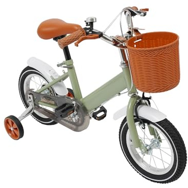 NeNchengLi 12 Zoll Kinderfahrrad für Mädchen/Jungen, Kinderfahrrad für 2 bis 4 Jahren (12-Fahrrad-Grün)