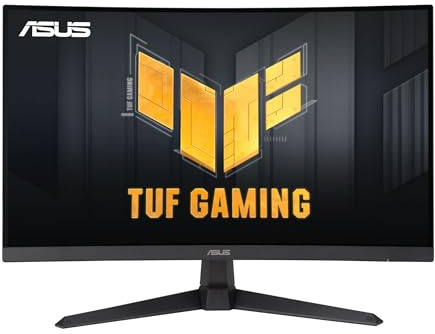 ASUS TUF Gaming 27 1440P Curved HDR Gaming Monitor (VG27WQ3B) - QHD (2560 x 1440), 180Hz, 0.5ms, Extreme Low Motion Blur, FreeSync, 90% DCI-P3, DisplayWidget, 3 Year Warranty