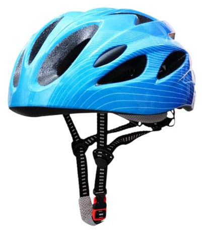 Ronyme Fahrradhelm für Kinder Rennradhelm Kopfumfang 52cm-56cm Kinderfahrradhelm Sporthelm für Outdoor-Fahrradfahren, Blau