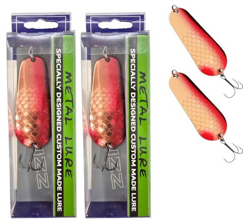 SEABUZZ Blinker Set 26,5g/7,5cm - Hecht & Barsch & Zander Angelköder | Metalllöffel Harte Köder - Drillingshaken - Spinner Angeln Set - Angel Spoon - Hechtköder - Barschköder - Köder