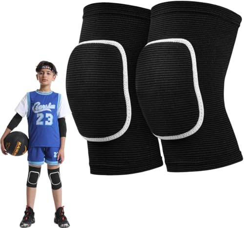 Knieschoner Tanzen Volleyball Knieschützer, 2er-Pack elastische Knieschützer, atmungsaktive Knieschützer, Knieschützer für Herren und Damen für Fitnessübungen und tägliche Wärme, Tanz, Yoga(L) (S)