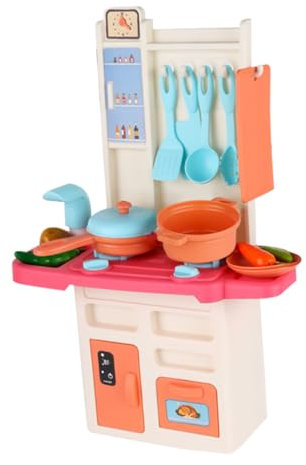 KOMBIUDA Interaktives Kinderküchenspielzeug Rollenspiel Kinderspielset Kochgeschirr-spielset