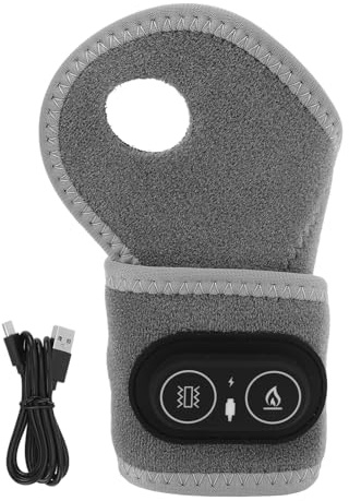 Beheizte Handgelenkstütze Zur Linderung von Sehnenentzündungen und Karpaltunnel. Reduziert Schmerzen. 3 Heiztemperaturen. 3 Massagemodi. Vibrations-Handgelenk-Heizkissen