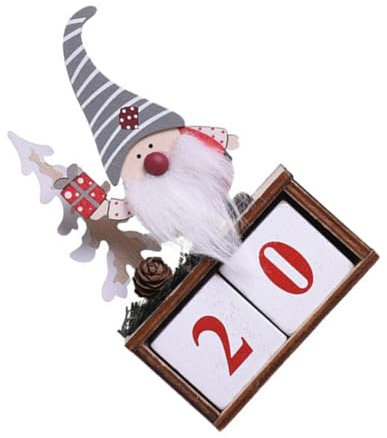 Cabilock Holz Kalender Mit Datumsanzeige Ewiger Monatskalender Als Tischkalender Weihnachtskalender Aus Holz Für Schreibtischdeko