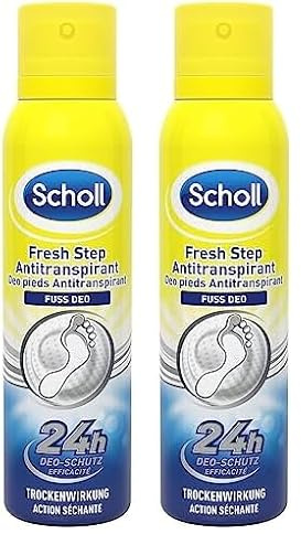 SCHOLL Fresh step desodorante para pies spray 150 ml (Paquete de 2)
