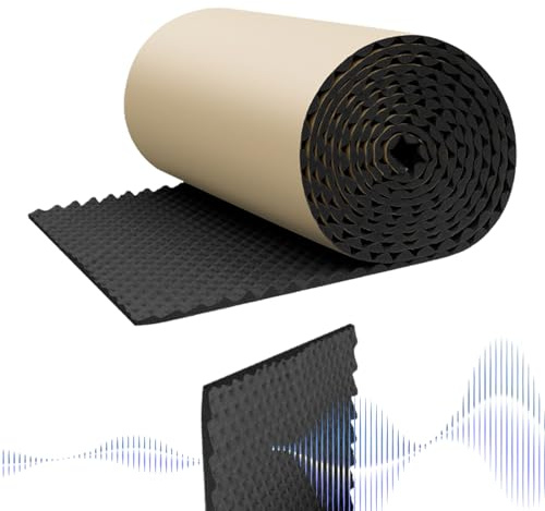 Paneles acústicos insonorizados, espuma acústica, paneles aislantes de ruido, barrera acústica autoadhesiva para podcasts, estudios de grabación, oficinas, cine en casa