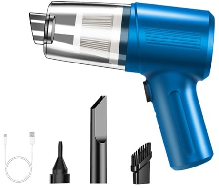 Aspirapolvere per Auto 98800Pa Aspirapolvere per Auto Wireless Aspirapolvere Portatile ad Alta aspirazione con Soffio Integrato Aspirapolvere per Auto Portatile (Nero) (Blu)