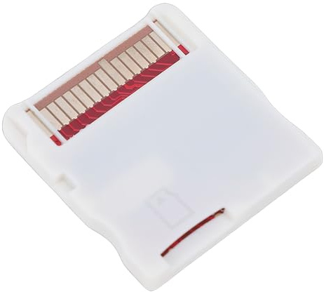 SENECESLI Game Backup Device, Slim High Speed ​​HDD för Backup, High Strength ABS Material forNDS​ NDSL​MD GB GBC FC PCE High Speed ​​Reading Writing Professional Consoles Game Cartridge (TRÄ HK Vit