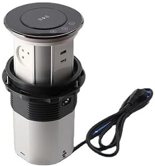 Toma de Mesa Enchufes Emerntes WiFi De Mesa con USB PD15W, Impermeables, Bluetooth, Intelintes para encimera de Cocina(3 Outlet+2USB)