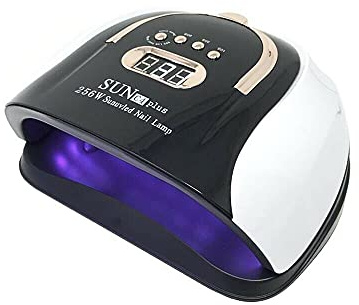 Gloriashoponline LAMPADA 57 LED UV RICOSTRUZIONE UNGHIE SUN C4 PLUS 256 W ASCIUGA SMALTO GEL