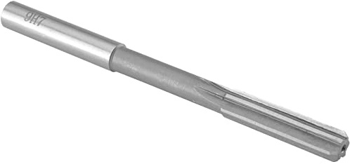 Fedeas 9mm Chucking Reamer, H7 HSS Straight Flutes Lathe Machine Reamer 9mm, High Speed Steel Round Shank Milling Cutting Tool