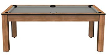 1001jouetsfr Billard Colorado 8 Personen – 7P – Farbe Buche Holz Teppich Grau