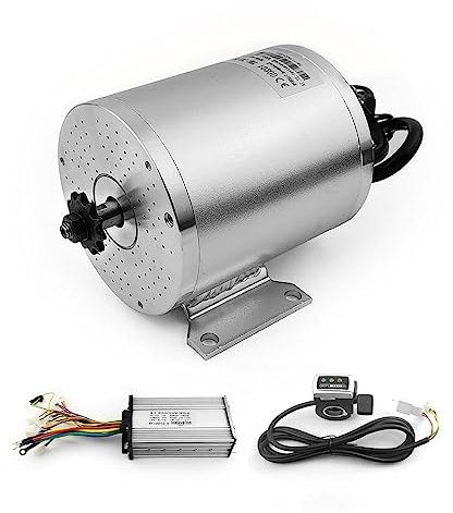 L-faster MY1020 1000 W 48 V Go-Karts E-Bike Scooter DC High Speed bürstenloser Motor mit Controller Daumengashebel Kit (36V 1000W)