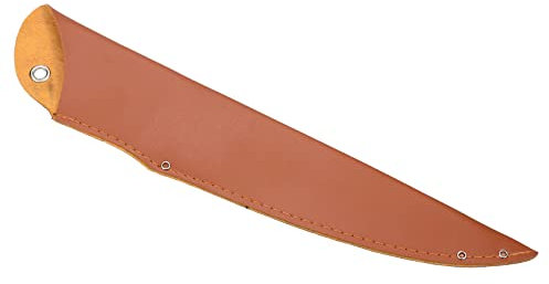 PATIKIL 14 PU Cuero Chef Cuchillo Funda, Cuchillo Funda Mangas Cuchillos Filo Guardia Cuchilla Protector Universal para Hogar Cocina, Marrón