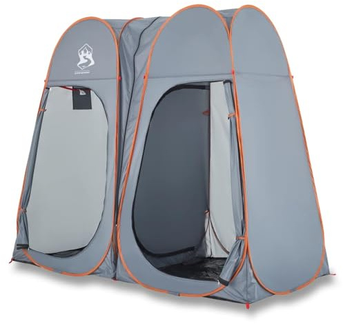vidaXL Ombytestält grå och orange pop-up vattentät, tält, trädgårdstält, utomhusskydd, campingtält, campingskydd, trädgårdsskjul, lättviktstält