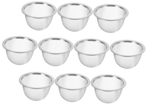 IMIKEYA 10pcs Stainless Steel Tea Infuser Teapot Filter Mesh Insert for Loose Leaf Tea Strainer Cup Strainer for