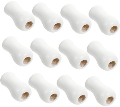 GOOHOCHY Blind Wood Cord Knobs Window Cord Pulls Tassels for Curtains 12pcs Set for Window Blinds Accessories