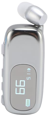 Generic Klipp på -headset, Trådlöst Infällbart 140 MAh Bladvaraktighet 10 M Anslutning för Körning (Elektropläterad ljus silver)