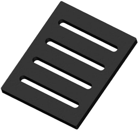 Kaminrost/Ascherost Eckig 160 x 130 x 10 mm für verschiedene Kaminofen Modelle - Ascherost aus massivem Stahl - feuerfest & hitzebeständig - Kaminrost Feuerrost Kaminofen Rost