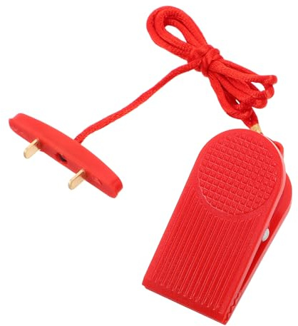 DEARMAMY Interruptor de Parada de Emergencia para Cinta de Correr, Llave de Arranque Doble Inserción, Accesorio para Equipos Fitness, Pieza de Repuesto Compatible para Seguridad