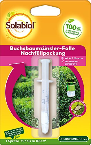 Solabiol Buchsbaumzünsler-Falle Nachfüllpackung, zum Auffüllen Buchsbaumzünsler Falle, 1 Stück