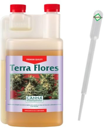 Weedness Canna Terra Flores 10 Litre - Phase de Floraison Cultures d'intérieur Engrais Organique Fleur de Tomate Concombre Engrais Liquide Organique