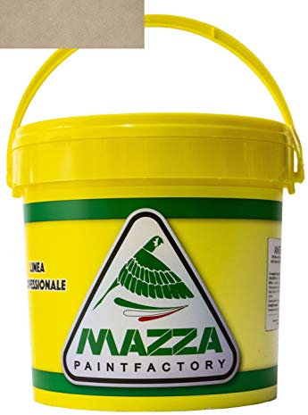 MAZZA Pittura Decorativa Per Interni Effetto Sabbiato Lt 5 Sabbia Colorificio Vernice Muro Effetto Metallizzato Cangiante Perlescente Idropittura Murale Colorata (Beige Tortora Chiaro Sbp3094)