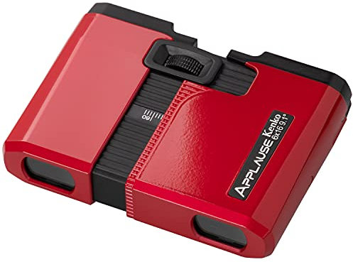 Kenko 012413 Applause Binoculars, 6 x 16, Red, Daha Prism Type, 6X, 16 Caliber, Thin, Lightweight, Full Multi-Coating