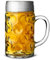 Hyper Mart German Classic 2 Pint Glass Beer Mugs Party Pub Bar Style Tankards Stein Glasses (CE Marked)