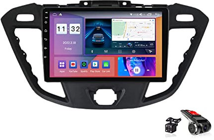 Navigatore satellitare per Auto Stereo Android 10 Doppio DIN per Ford Transit 2013-2018 Radio Navigazione GPS 9'' Lettore Video multimediale MP5 Ricevitore FM Supporto 4G 5G WiFi SWC Carplay, M700S