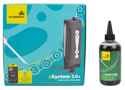 Scottoiler xSystem 3.0+ elektronisk kedjeoljer med bluetooth app kontroll inklusive all klimatbiologiskt nedbrytbara Green Scottoil